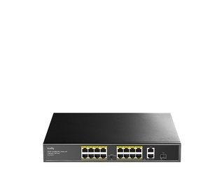 Cudy FS1018PS1 commutateur réseau Fast Ethernet (10/100) Connexion Ethernet, supportant l'alimentation via ce port (PoE) Gris