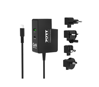 Port Designs 902103 chargeur d'appareils mobiles Ordinateur portable, Smartphone, Tablette Noir Secteur Intérieure