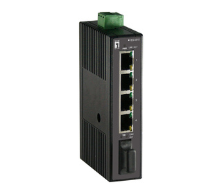 LevelOne IES-0510 commutateur réseau Non-géré Fast Ethernet (10/100) Noir