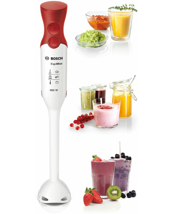 Bosch MSM64010 blender Mélangeur par immersion 450 W Rouge, Blanc