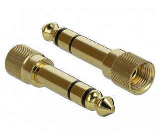 DeLOCK 65983 changeur de genre de câble 6.35mm 3,5mm Or