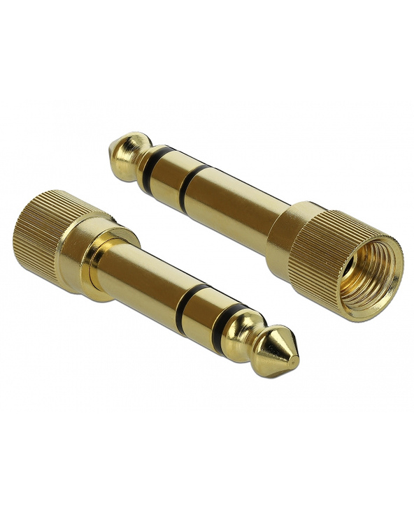 DeLOCK 65983 changeur de genre de câble 6.35mm 3,5mm Or