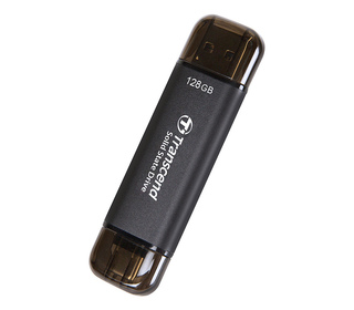 Transcend ESD310C Technologie Thunderbolt 128 Go USB Type-A / USB Type-C USB 3.2 Gen 2x2 Noir
