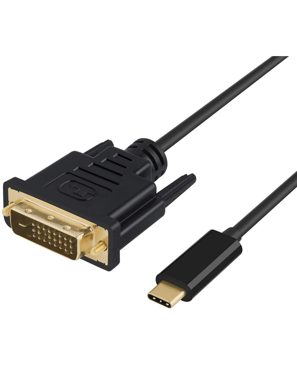 DLH DY-TU4810B câble vidéo et adaptateur 1,8 m USB Type-C DVI Noir