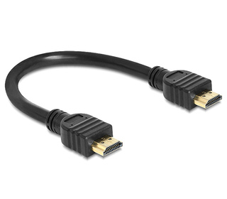 DeLOCK 83352 câble HDMI 0,25 m HDMI Type A (Standard) Noir