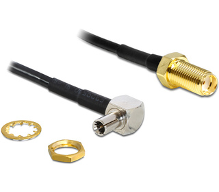 DeLOCK 88487 câble coaxial 1,45 m TS-9 SMA Noir