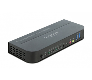DeLOCK Commutateur DisplayPort 1.4 KVM 8K 30 Hz port USB 3.0 et Audio