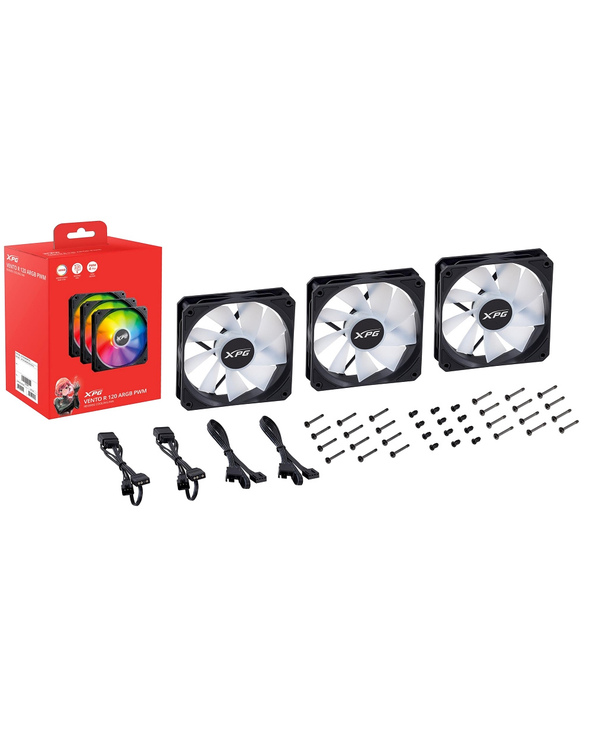 XPG VENTO R 120 ARGB PWM Boitier PC Ventilateur 12 cm Noir 1 pièce(s)