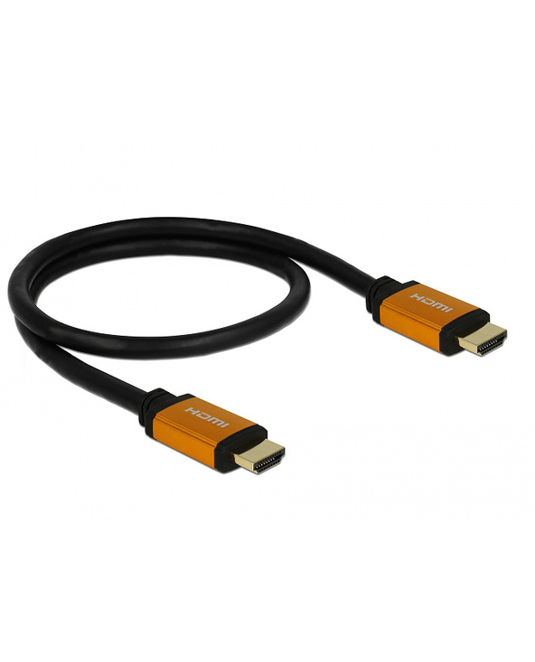 DeLOCK 85726 câble HDMI 0,5 m HDMI Type A (Standard) Noir, Or