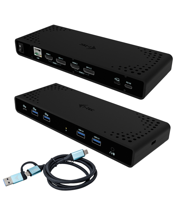 i-tec Universal Dual 4K Display Docking Station + Power Delivery 85W