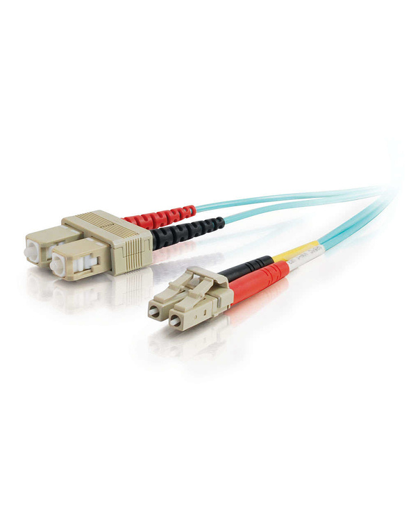 C2G 85532 câble InfiniBand et à fibres optiques 2 m LC SC OFNR Turquoise