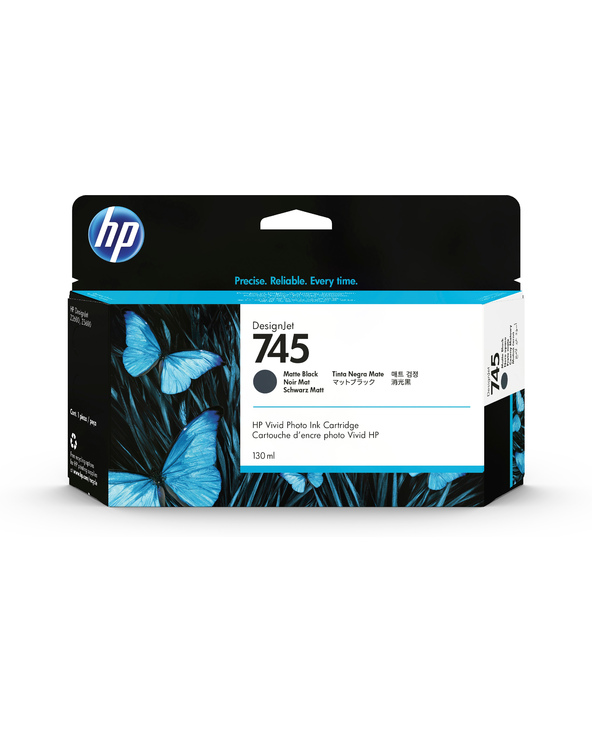 HP Cartouche d'encre DesignJet 745 noir mat, 130 ml