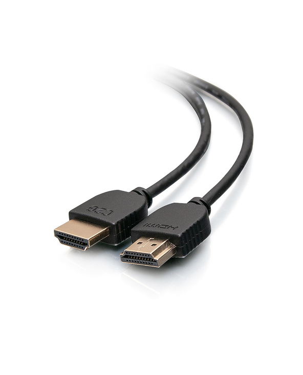 C2G Câble HDMI haut débit flexible avec connecteurs discrets, 60 cm - 4K 60 Hz