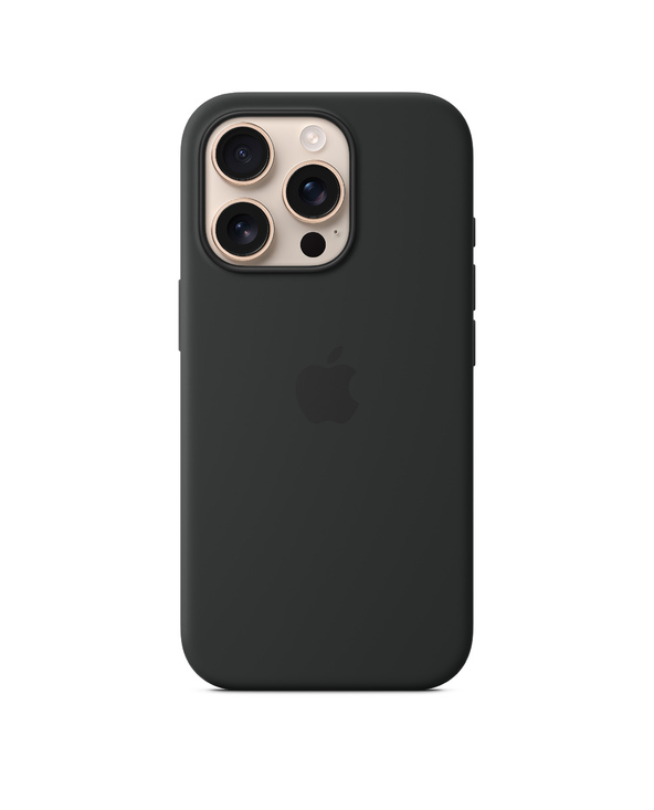 Apple Coque en silicone avec MagSafe pour iPhone 16 Pro - Noir