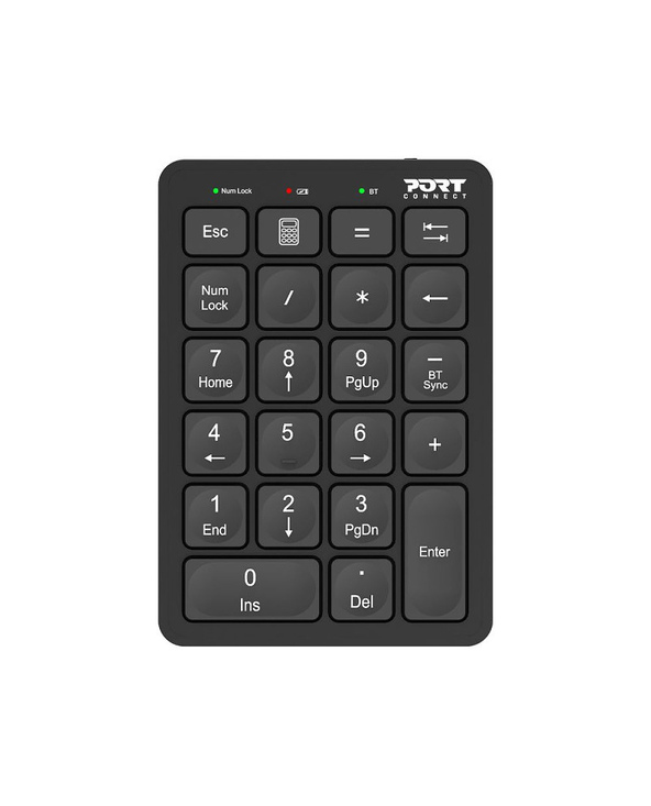 Port Designs 900802 clavier numérique PC portable/de bureau Bluetooth Noir
