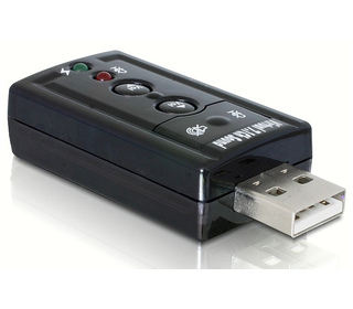 DeLOCK 61645 changeur de genre de câble USB 2.0 2x 3.5 Noir
