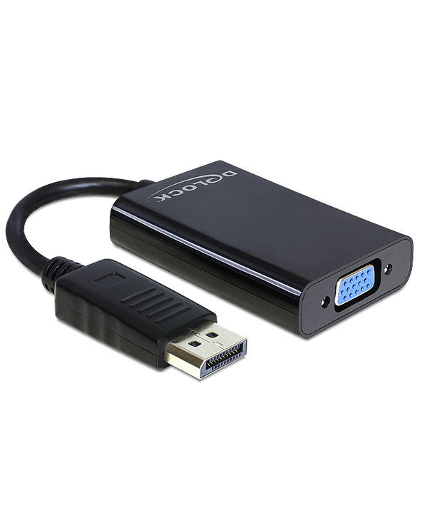DeLOCK 65439 câble vidéo et adaptateur VGA (D-Sub) DisplayPort Noir