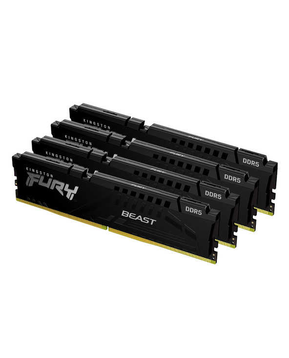 Kingston Technology FURY Beast 128 Go 5200 MT/s DDR5 CL40 DIMM (Kits de 4) Black XMP