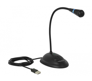DeLOCK 65871 microphone Noir Microphone de PC