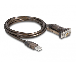 DeLOCK Adaptateur USB 2.0 Type-A à 1 x Serial RS-232 D-Sub, 9 broches males avec vis, 1,5 m