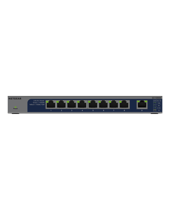 NETGEAR GS108MX-100EUS commutateur réseau Non-géré L2 Gigabit Ethernet (10/100/1000) Montage sur le bureau ou sur le mur