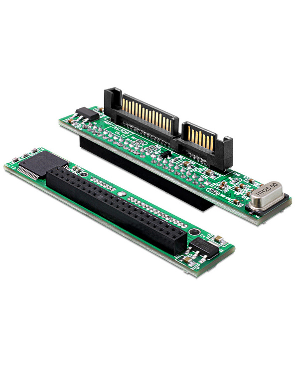 DeLOCK 61987 changeur de genre de câble SATA 22p IDE 44p Noir, Vert