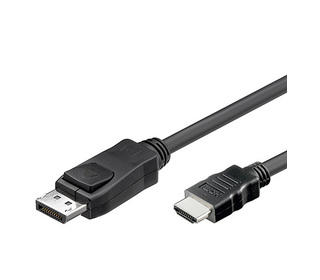 Alcasa DisplayPort - HDMI, 1m Noir