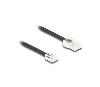 DeLOCK Câble de téléphone, RJ45 mâle à RJ11 mâle, noir, 3 m