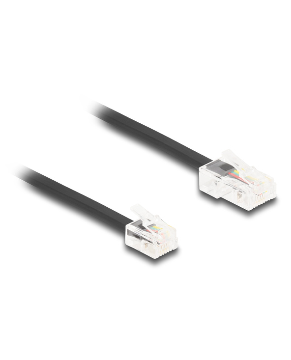 DeLOCK Câble de téléphone, RJ45 mâle à RJ11 mâle, noir, 3 m