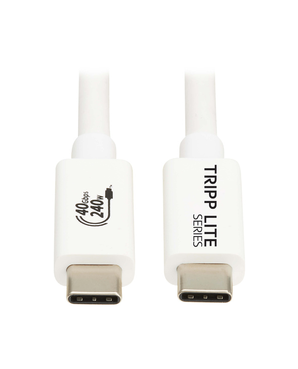 Tripp Lite U521-1P0M-WH câble USB USB4 Gen 2x2 1 m USB C Blanc