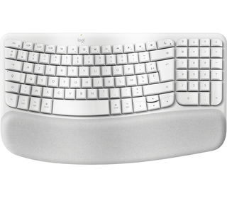 Logitech Wave Keys for Mac clavier maison/bureau Bluetooth AZERTY Français Blanc
