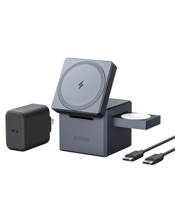 Anker Innovations Y1811G11 chargeur d'appareils mobiles Écouteurs, Smartphone, Smartwatch Noir Secteur, USB Recharge sans fil Ch