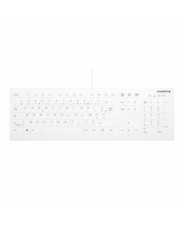 CHERRY AK-C8112 clavier Médical USB AZERTY Français Blanc