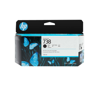 HP 738 130-ml Black DesignJet Ink Cartridge cartouche d'encre 1 pièce(s) Original Rendement standard Noir