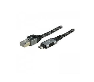 MCL MC1D99AZZ03CRJ452 changeur de genre de câble USB C RJ-45 Noir, Gris