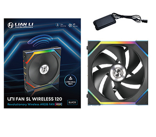 Lian Li UNI FAN SL Wireless 120 Boitier PC Ventilateur 12 cm Noir 1 pièce(s)