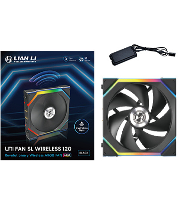 Lian Li UNI FAN SL Wireless 120 Boitier PC Ventilateur 12 cm Noir 1 pièce(s)