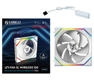 Lian Li UNI FAN SL Wireless 120 Reverse Blade Boitier PC Ventilateur 12 cm Blanc 1 pièce(s)