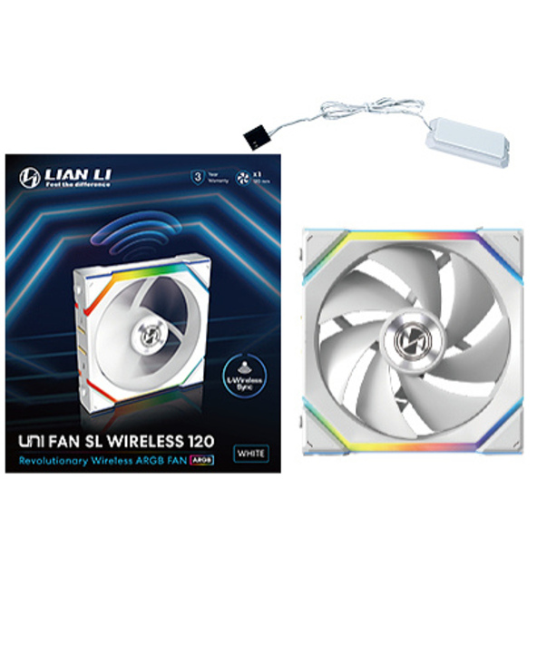 Lian Li UNI FAN SL Wireless 120 Boitier PC Ventilateur 12 cm Blanc 1 pièce(s)