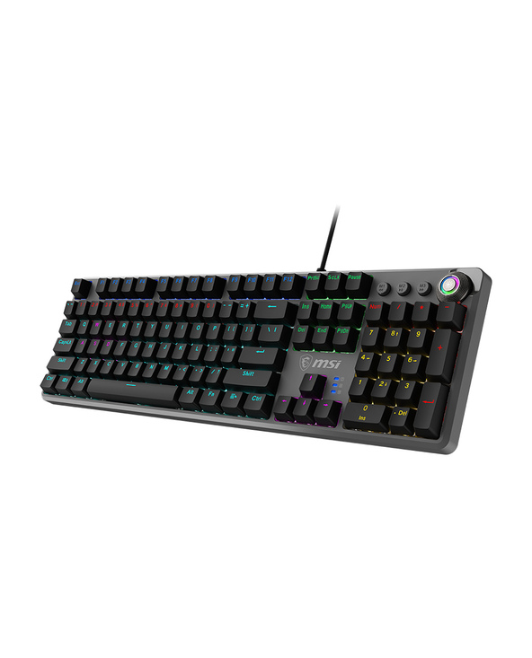 MSI FORGE GK310 RED FR clavier Jouer USB QWERTY Français Noir