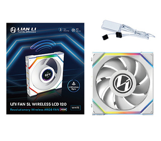 Lian Li UNI FAN SL Wireless LCD 120 Boitier PC Ventilateur 12 cm Blanc 1 pièce(s)