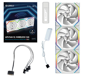 Lian Li UNI FAN SL Wireless 120 Boitier PC Ventilateur 12 cm Blanc 3 pièce(s)