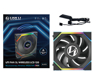 Lian Li UNI FAN SL Wireless LCD 120 Boitier PC Ventilateur 12 cm Noir 1 pièce(s)