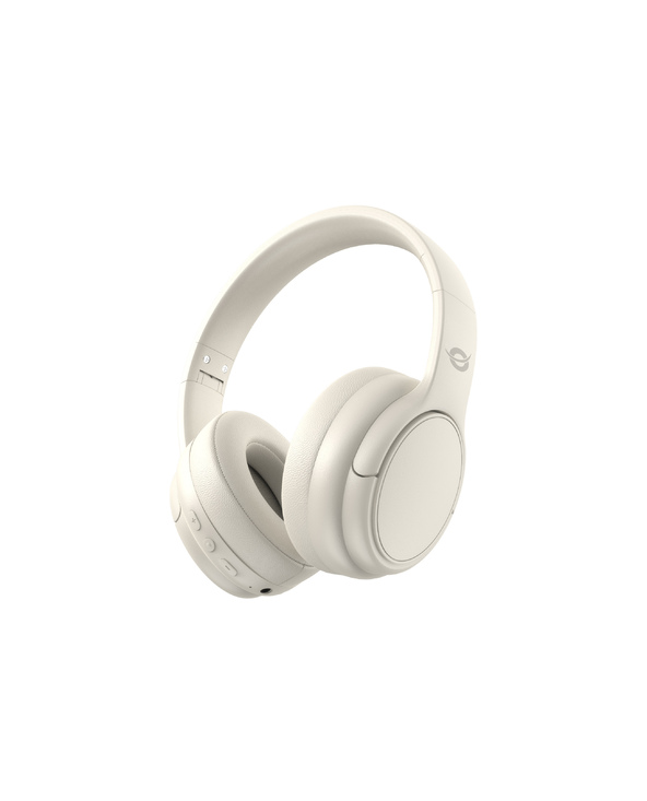 Conceptronic PARRIS03C écouteur/casque Avec fil &sans fil Arceau Musique Bluetooth Crème