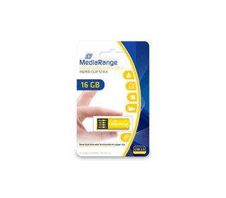 MediaRange MR976 lecteur USB flash 16 Go USB Type-A 2.0 Jaune