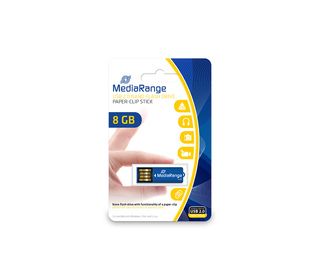 MediaRange MR975 lecteur USB flash 8 Go USB Type-A 2.0 Bleu