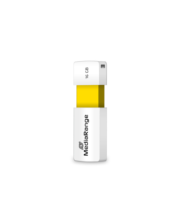 MediaRange MR972 lecteur USB flash 16 Go USB Type-A 2.0 Blanc, Jaune
