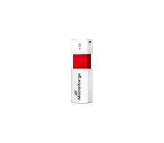 MediaRange MR970 lecteur USB flash 4 Go USB Type-A 2.0 Rouge, Blanc
