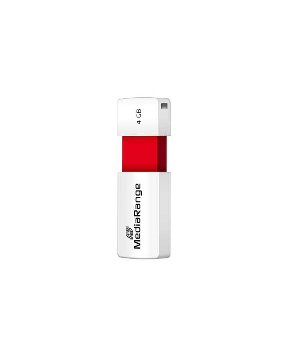 MediaRange MR970 lecteur USB flash 4 Go USB Type-A 2.0 Rouge, Blanc