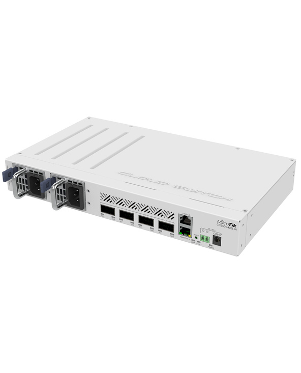 Mikrotik CRS504-4XQ-IN commutateur réseau Géré Fast Ethernet (10/100) Connexion Ethernet, supportant l'alimentation via ce port 
